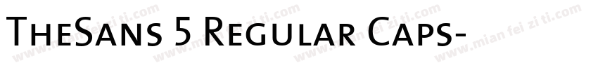 TheSans 5 Regular Caps字体转换